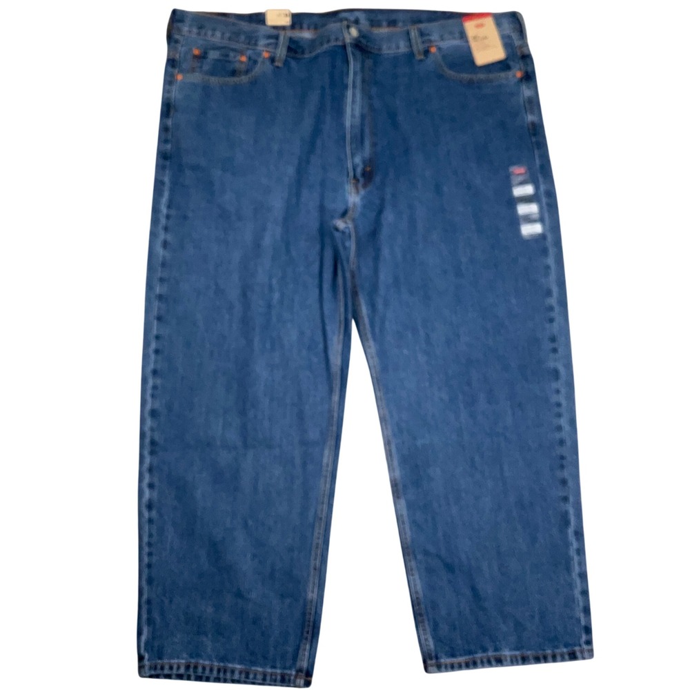 Levi's 550 Jeans Men 50x29 Blue Relaxed Fit Taper Cotton Workwear Normcore Dad